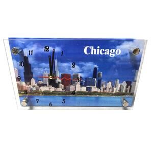 Chicago Skyline Souvenir Clock